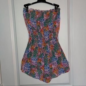 Pink Tropical Romper